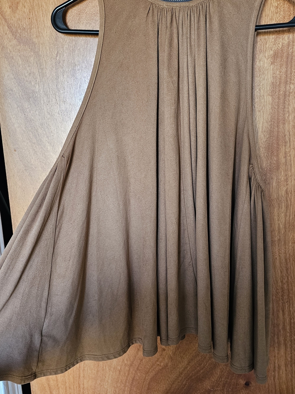 Freeway Sleeveless Mini Swing Dress in Brown